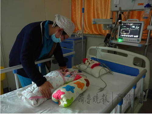 泰安长城路现一名弃婴 身带济南儿童医院病历