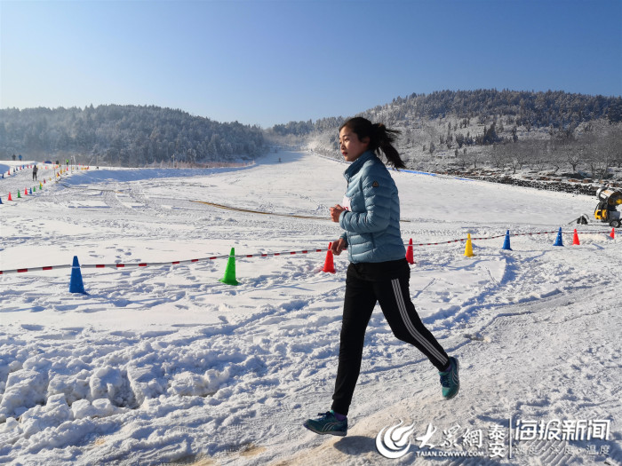 山东省第三届冬季全民健身运动会雪上场地高尔夫球,雪地迷你马拉松